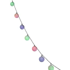 Guirlande électrique 20 boules blanches 3,8 m