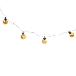 Guirlande électrique 10 boules dorées L. 1,8 m