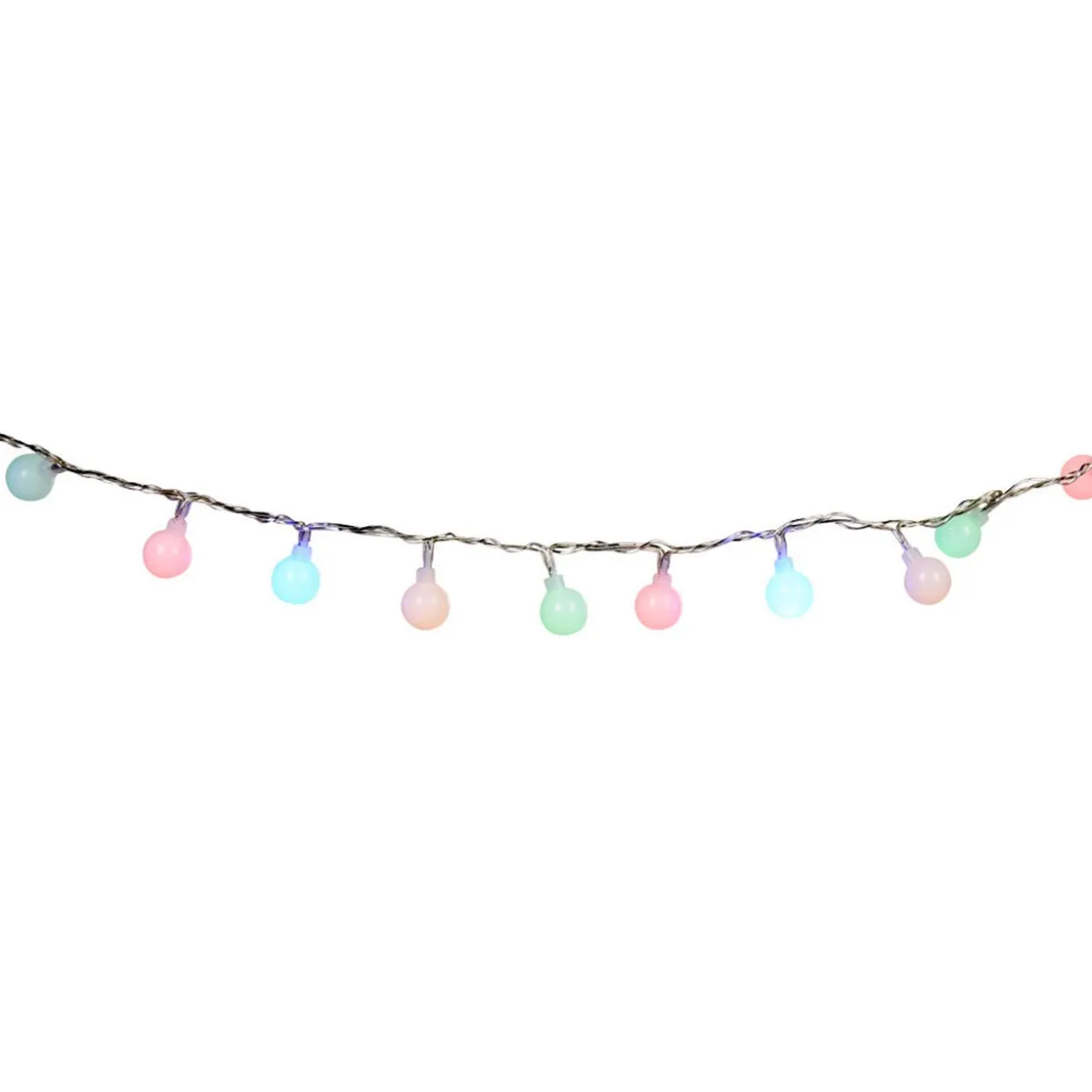 Guirlande électrique 100 boules multicolores fixes L. 4,95 m