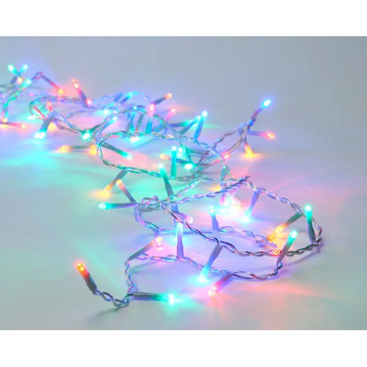 Guirlande électrique 100 led multicolores L. 3,96 m