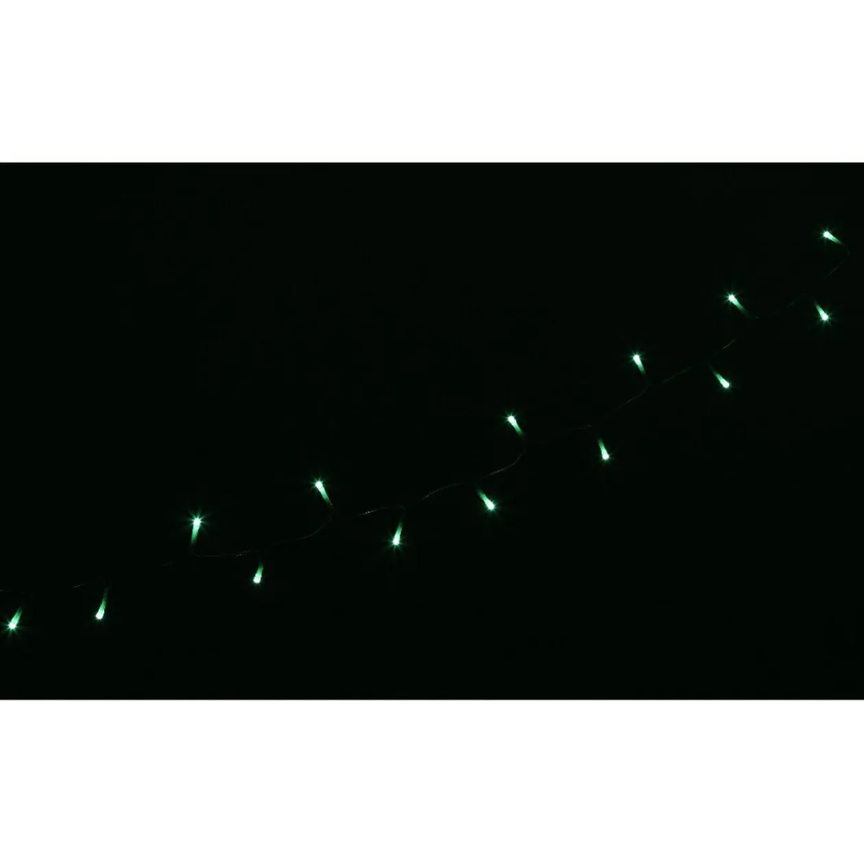 Guirlande électrique 50 led vert fixe L. 4,9 m