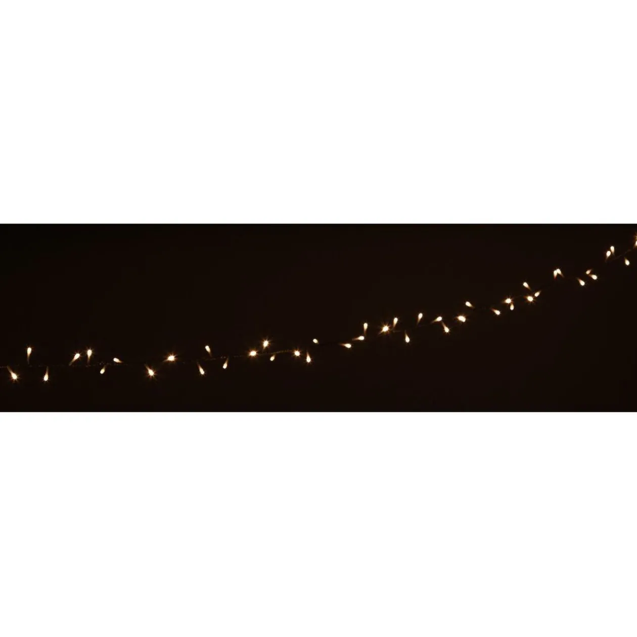 Guirlande électrique 100 led blanc chaud L. 3,96 m