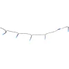 Guirlande électrique 60 led bleues clignotantes L. 5,9 m