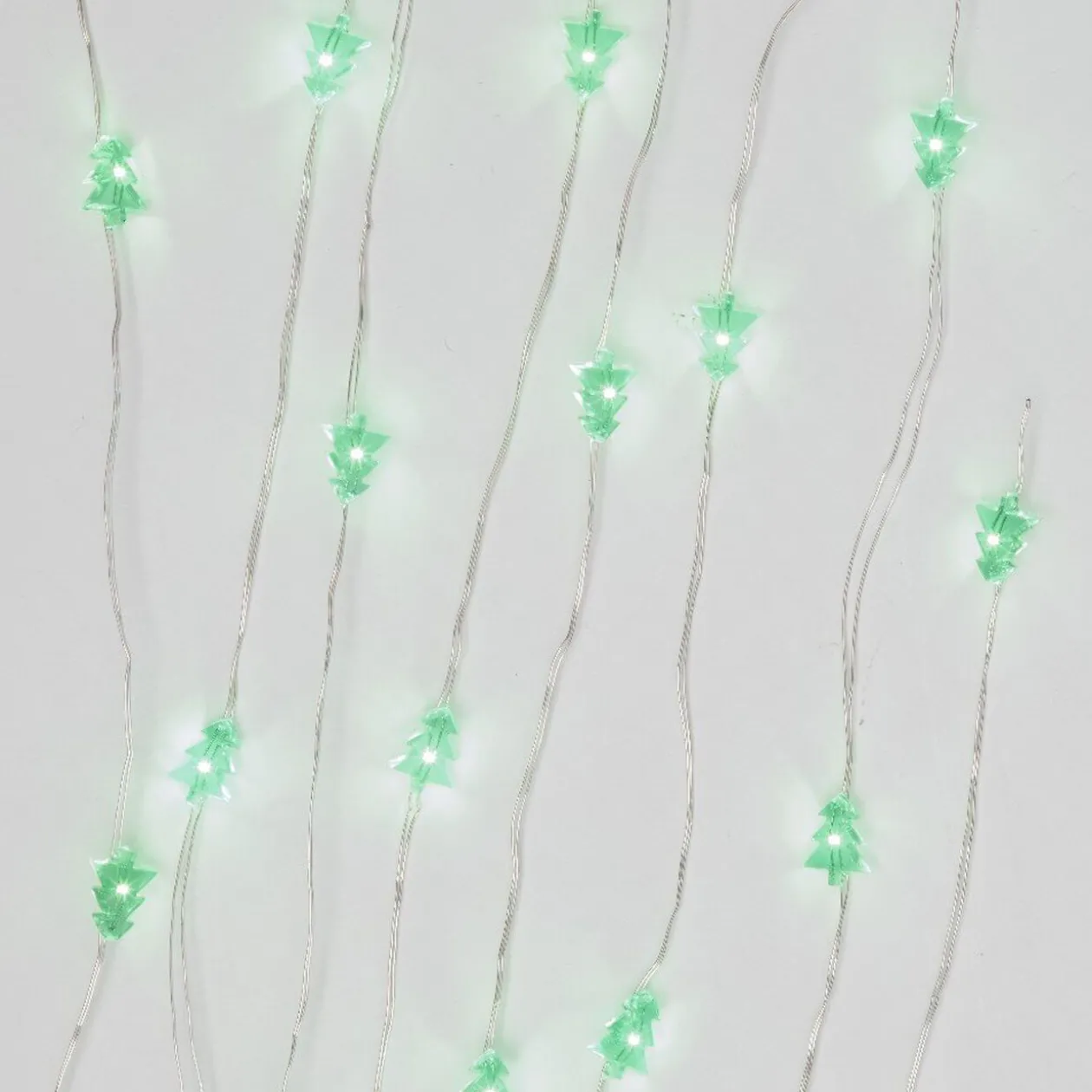 Guirlande électrique 20 led sapin vert L. 90 cm