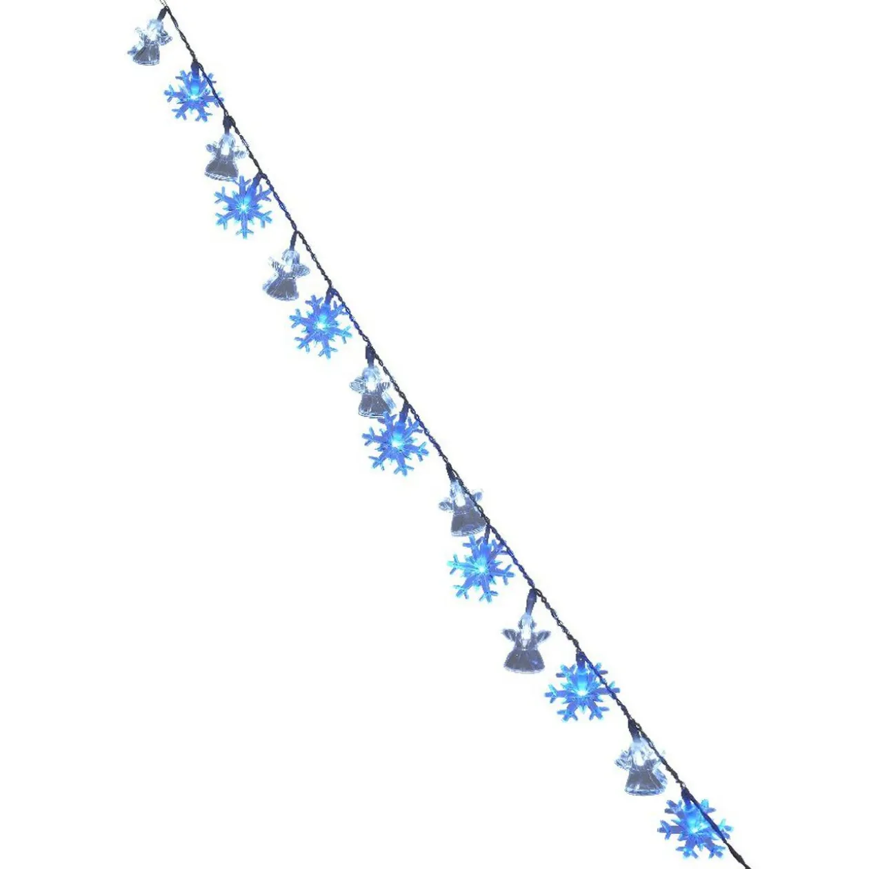 Guirlande électrique anges et flocons 1 m
