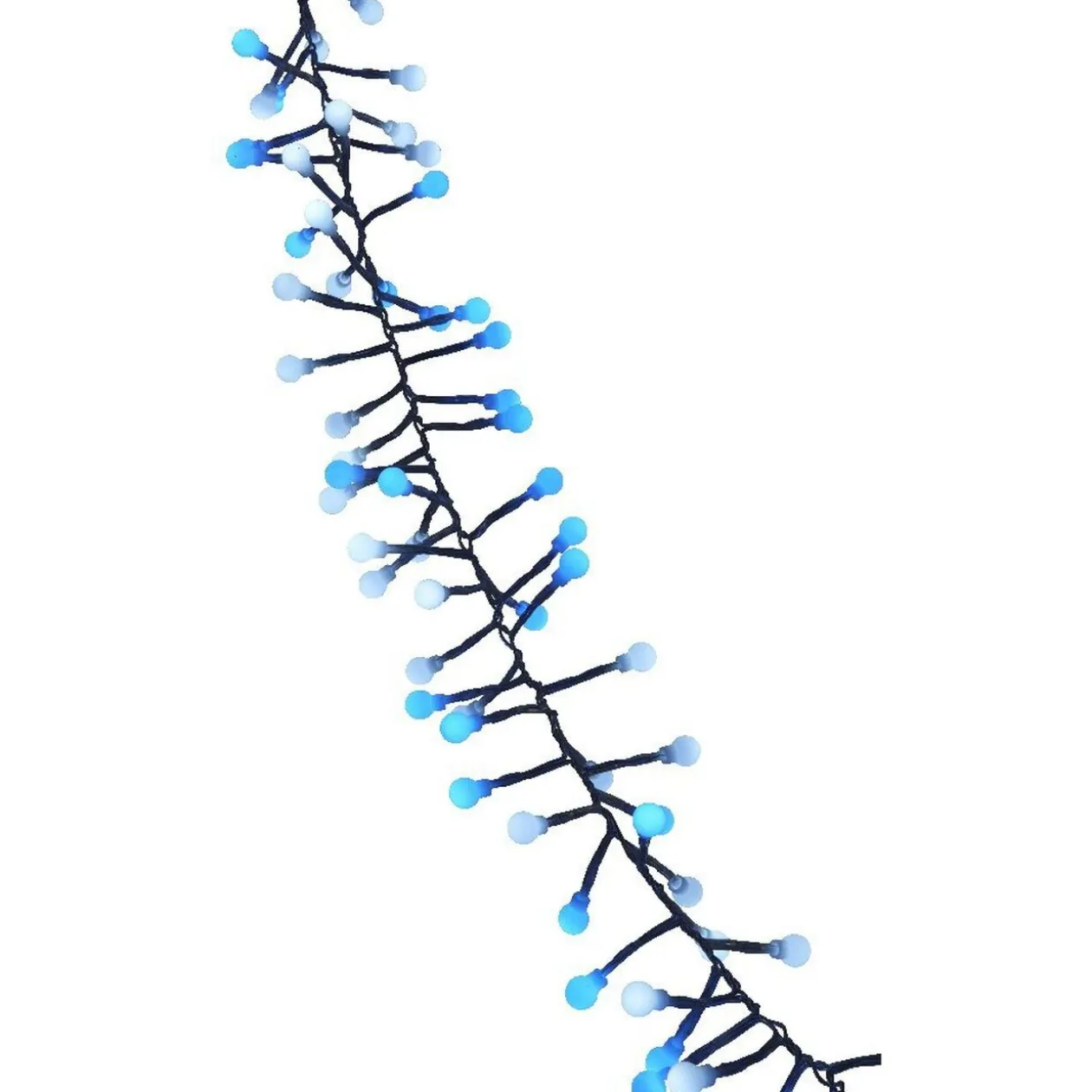 Guirlande électrique blanche et bleue clignotante L. 1,4 m