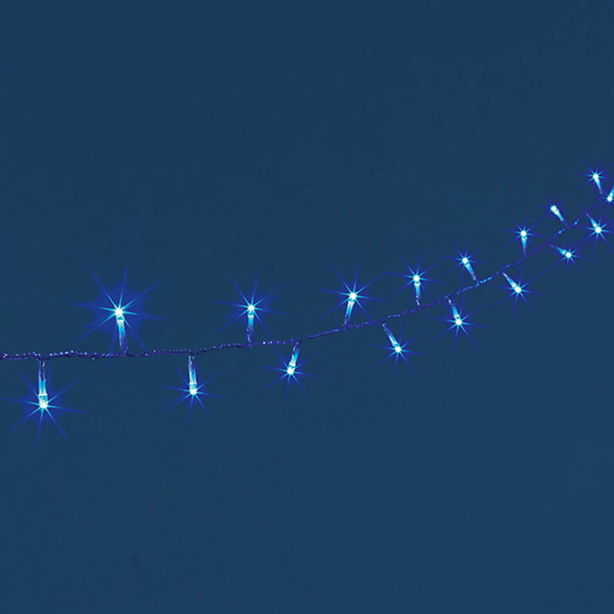 Guirlande électrique bleue clignotante 11,9 m