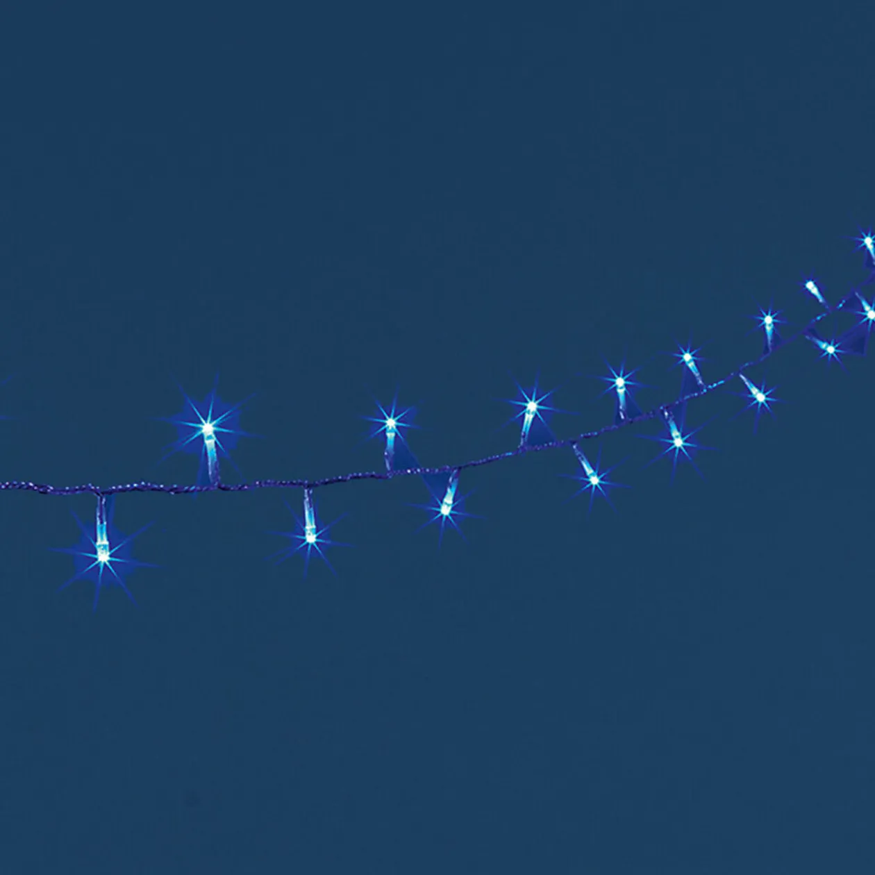 Guirlande électrique bleue clignotante 17,9 m