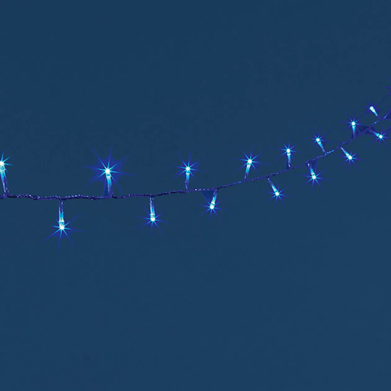 Guirlande électrique bleue clignotante 23,9 m