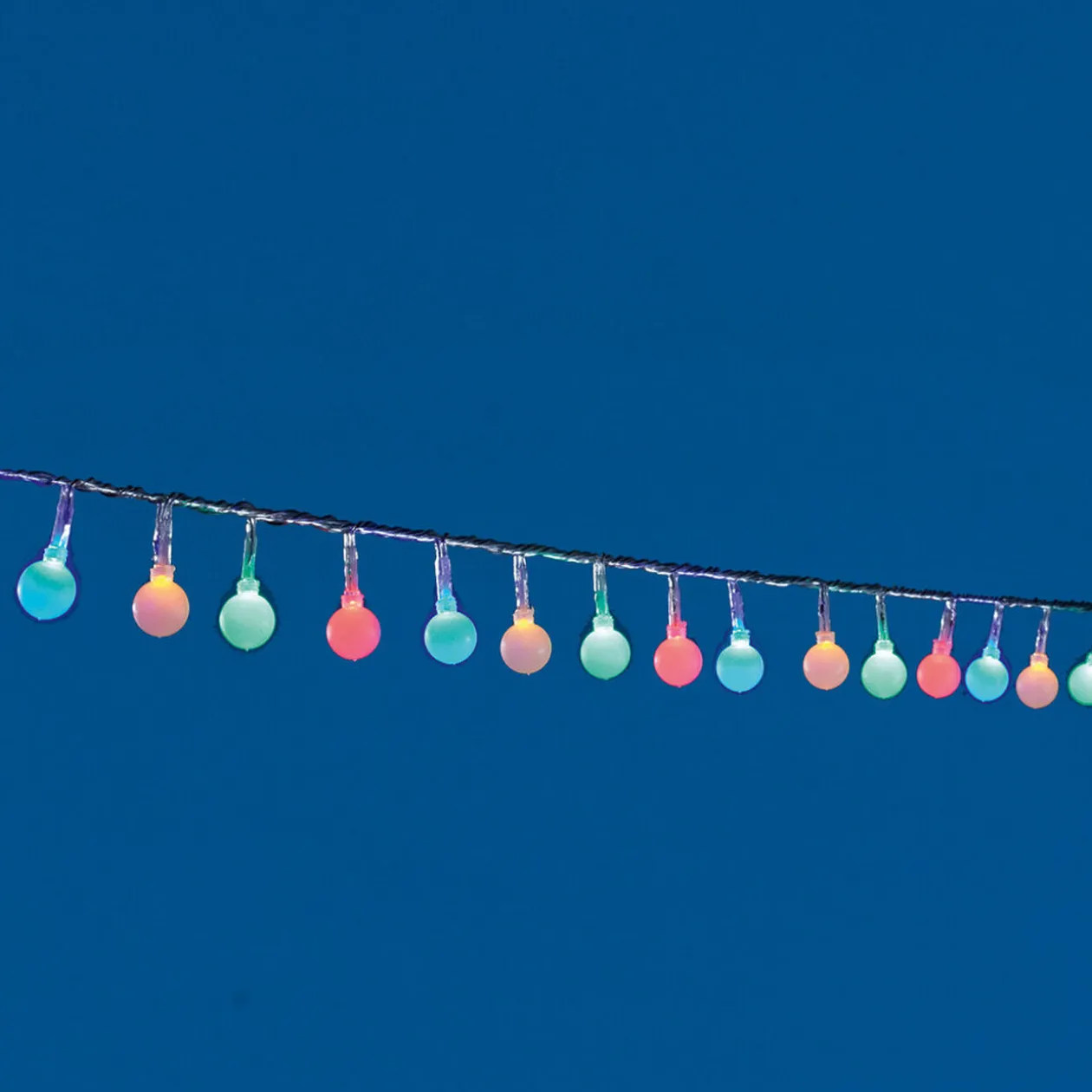 Guirlande électrique boules multicolore 4.95 m