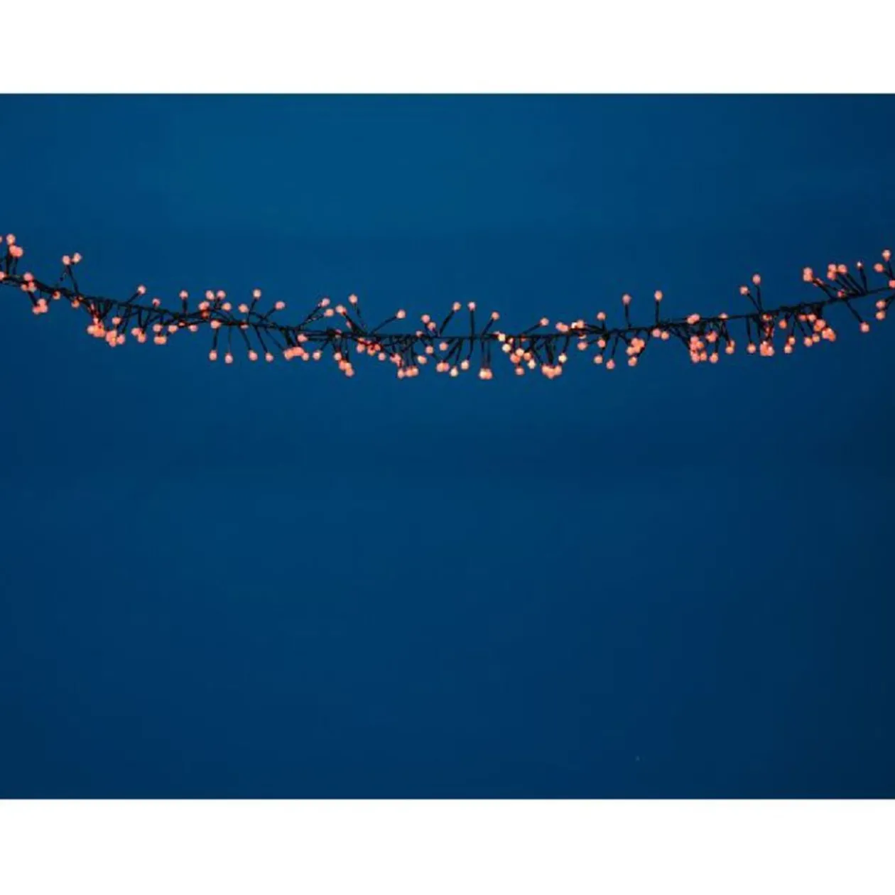 Guirlande électrique boules rouges clignotantes 3 m