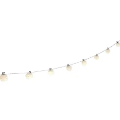 Guirlande électrique boules origami à led blanc chaud L. 2,7 m