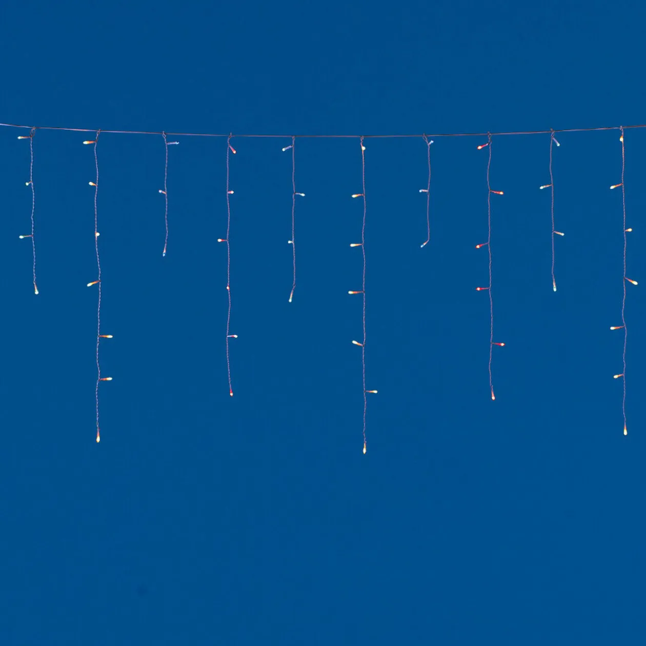 Guirlande électrique de toit multicolore clignotant 2.4 m