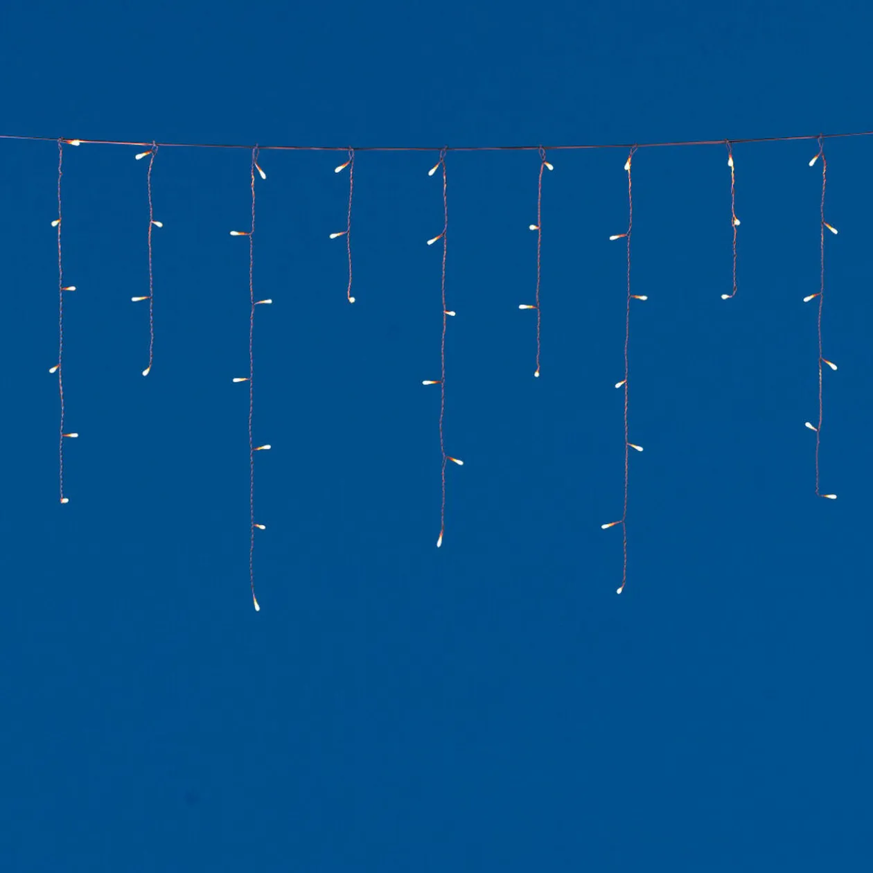 Guirlande électrique de toit blanc chaud clignotant 2.4 m