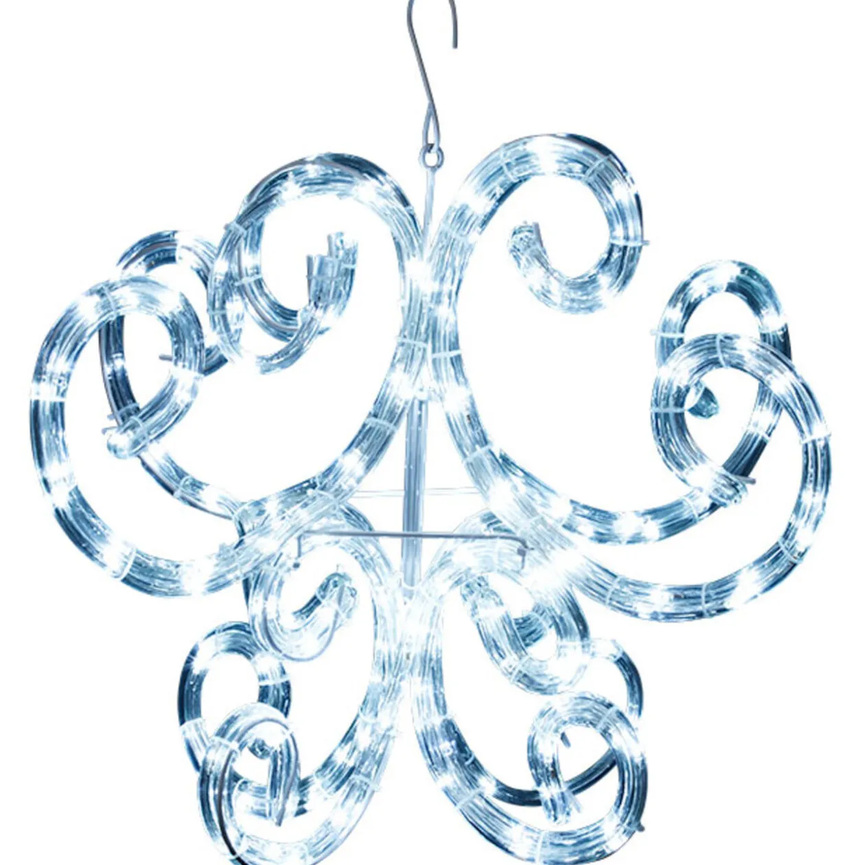 Guirlande électrique design lustre blanc fixe