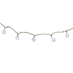 Guirlande électrique forme gouttes à led blanches L. 3,9 m