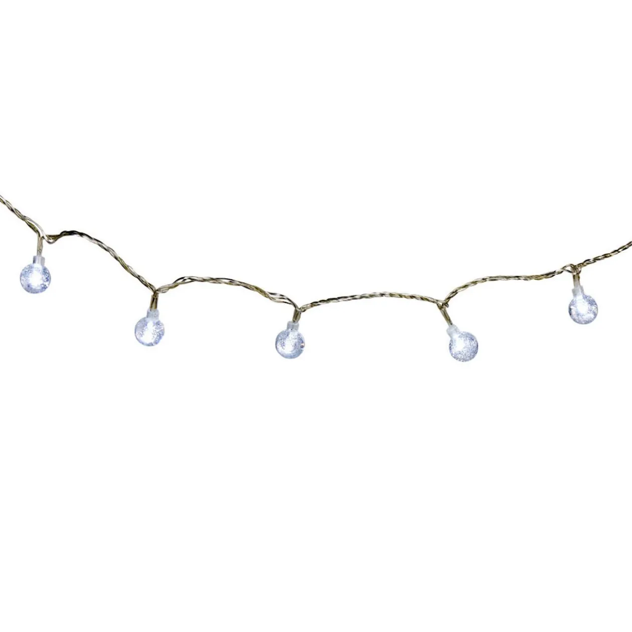 Guirlande électrique forme gouttes à led blanches L. 3,9 m