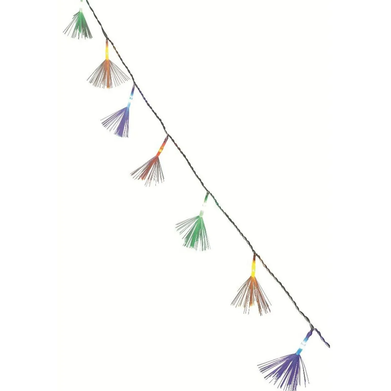 Guirlande électrique intérieure fibre optique 10 LED fixe 1,26 m