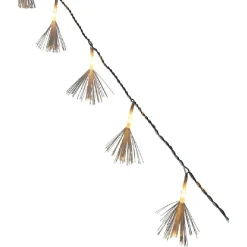 Guirlande électrique intérieure fibre optique 10 LED fixe 1,26 m