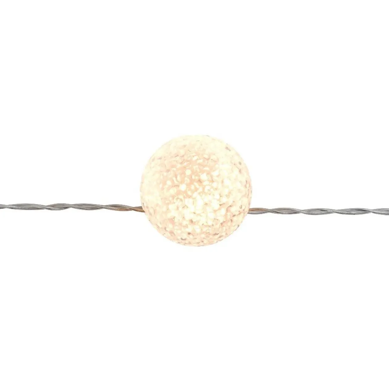 Guirlande électrique intérieure boules 20 LED fixe 3,80 m