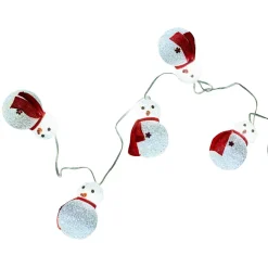 Guirlande électrique intérieure bonhomme de neige 8 LED fixe 1 m