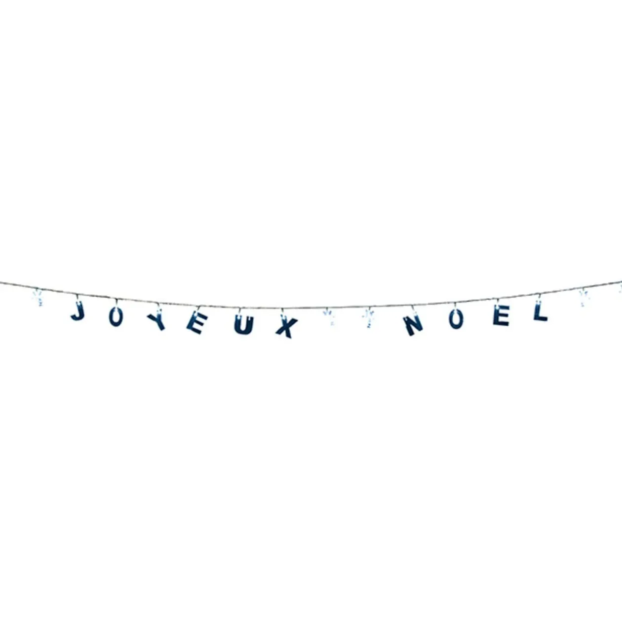 Guirlande électrique Joyeux Noël blanc 1,8 m