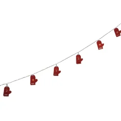 Guirlande électrique lumineuse 10 gants rouges L. 1,35 m