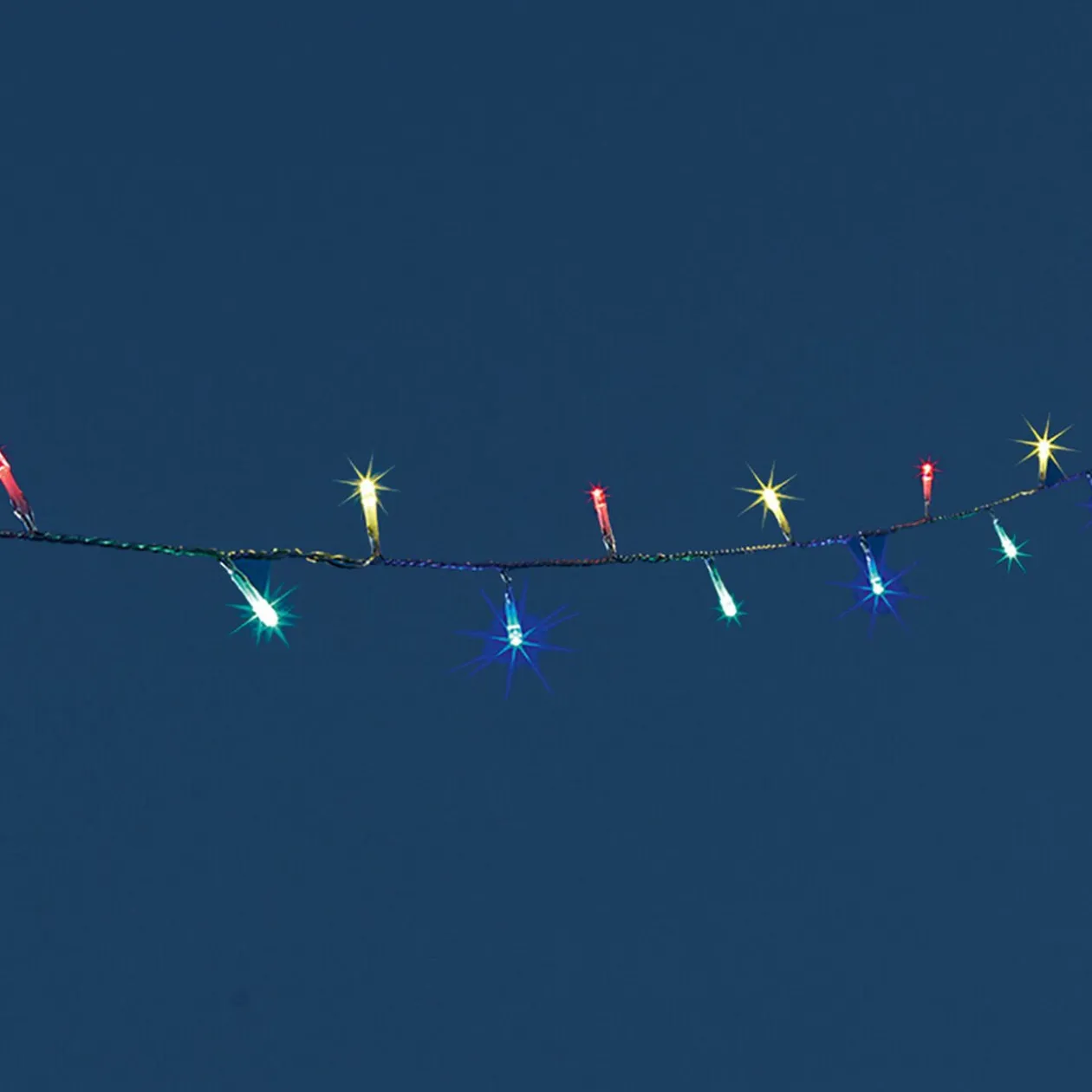 Guirlande électrique multicolore clignotante 2.45 m