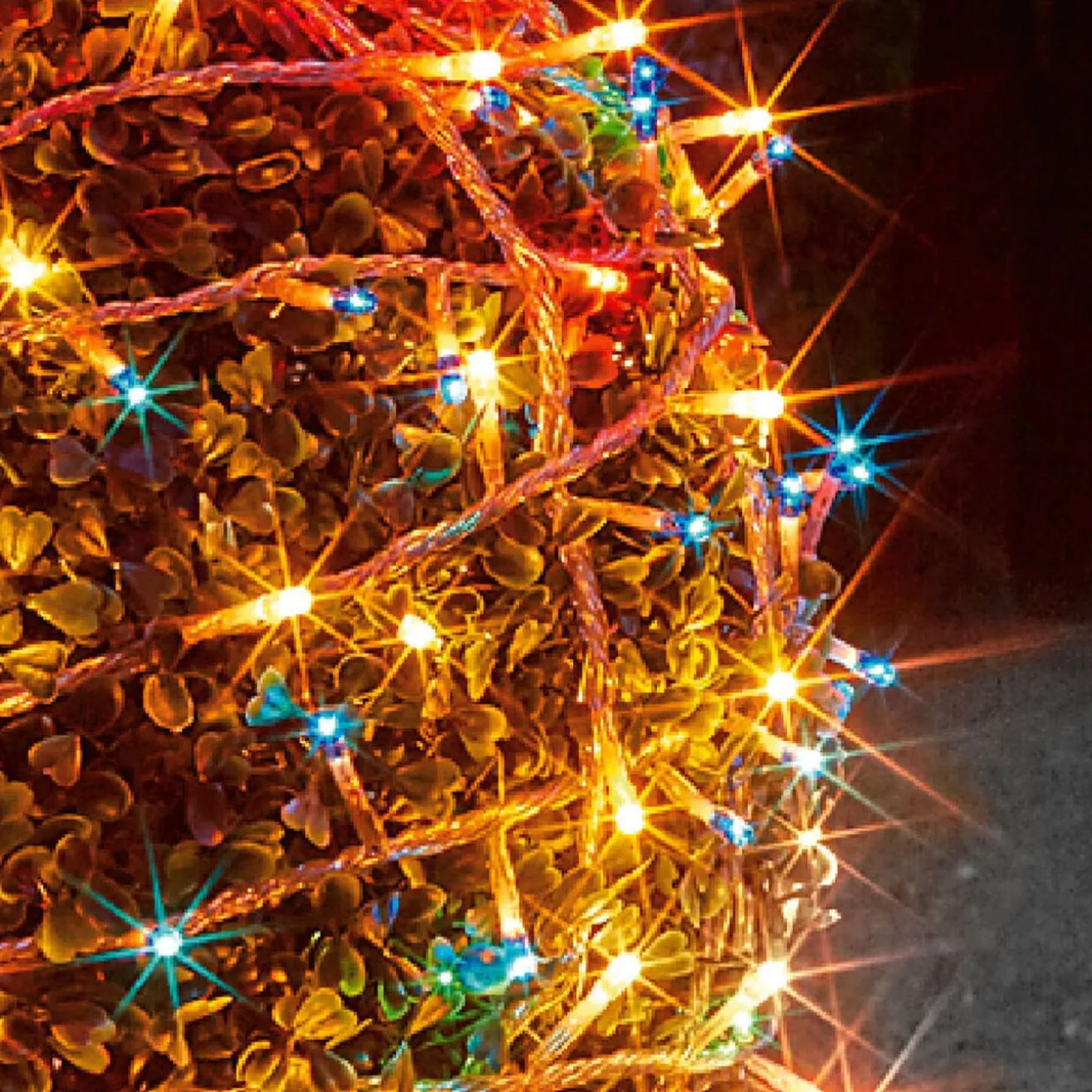 Guirlande électrique multicolore clignotant 3,16 m