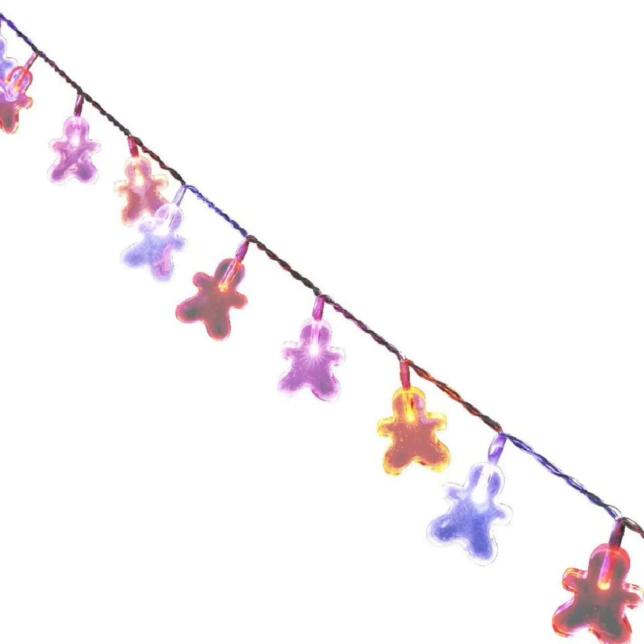 Guirlande électrique pain d épices multicolore 1m