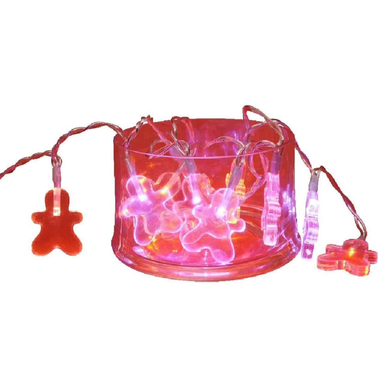 Guirlande électrique pain d épices multicolore 1m