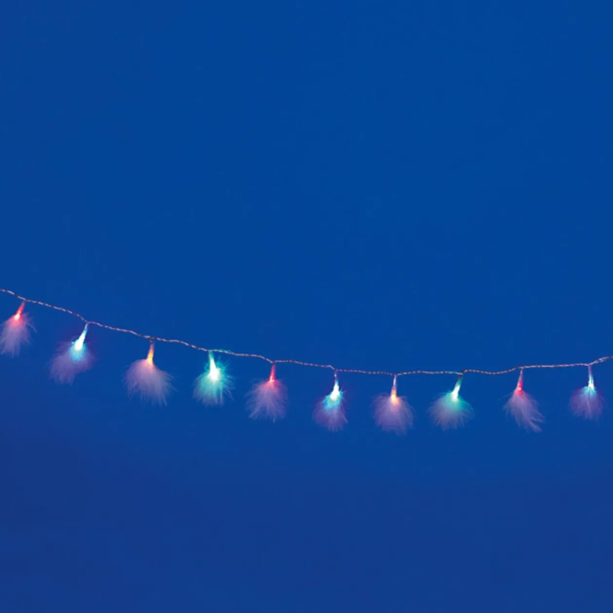 Guirlande électrique plume blanche 1,9 m