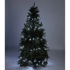 Guirlande électrique pour sapin de Noël h.1,5 m blanc