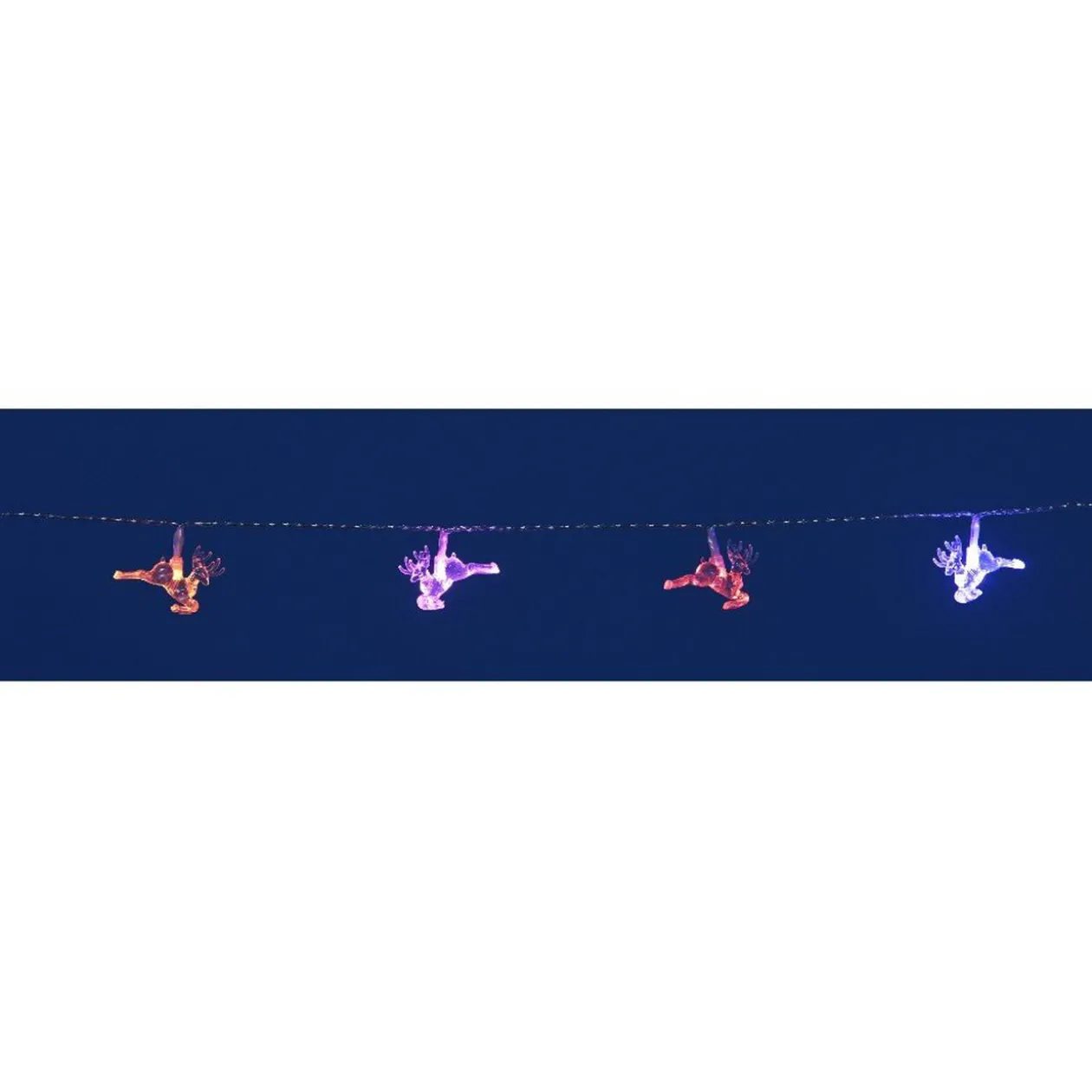 Guirlande électrique rennes multicolore 2,1 m