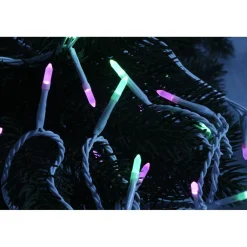 Guirlande électrique rose et vert fixe 3,9 m