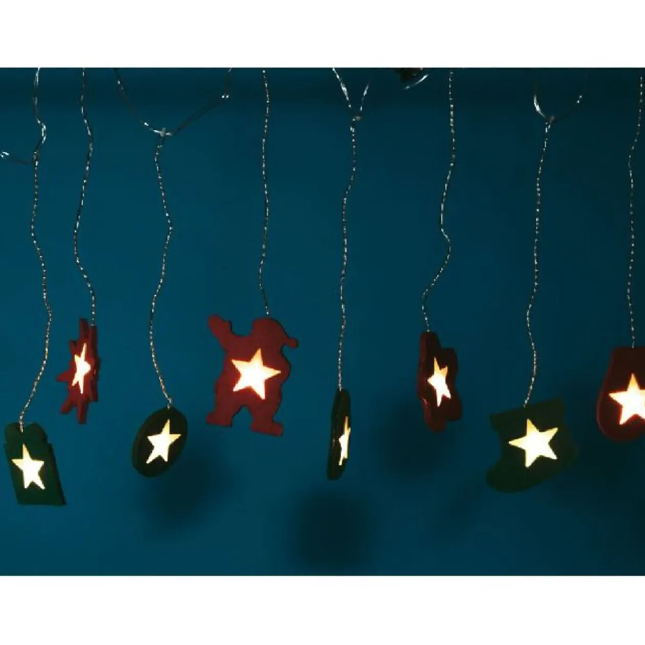 Guirlande électrique rouge et verte 1,35 m