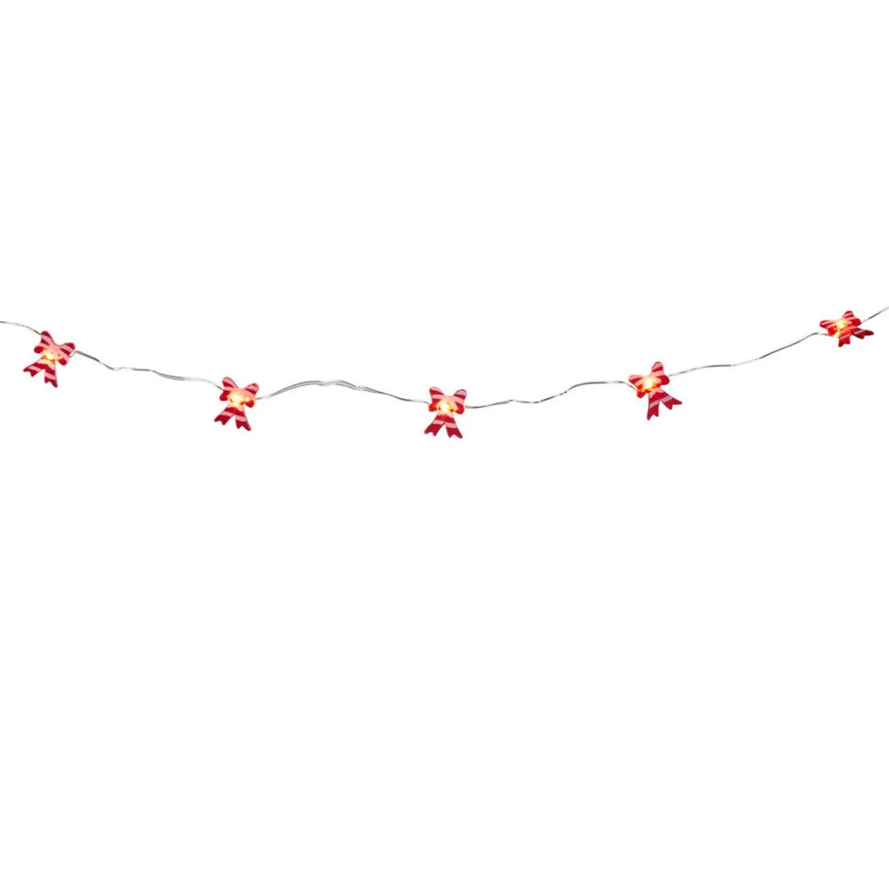 Guirlande électrique ruban blanc chaud fixe L. 90 cm