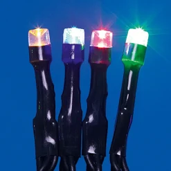 Guirlande électrique Solaire 50 Led Multicolore clignotant 4,9 m