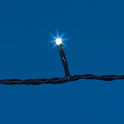 Guirlande électrique Solaire 50 Led Blanc froid clignotant 4,9 m