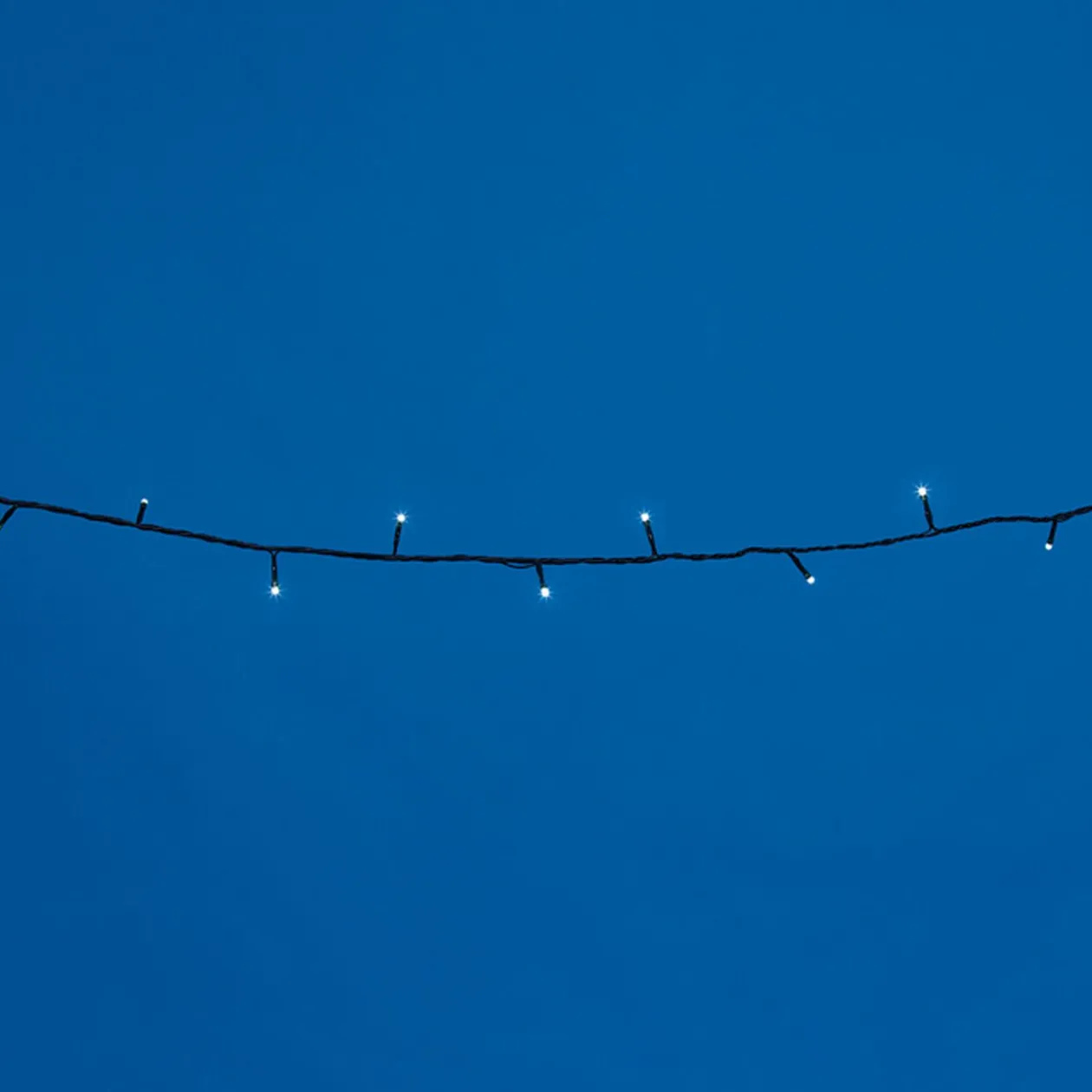 Guirlande électrique Solaire 50 Led Blanc froid clignotant 4,9 m