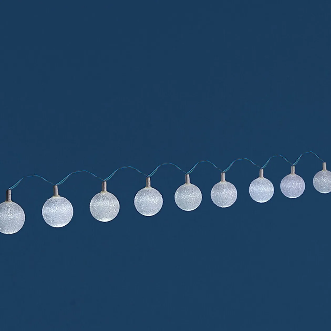 Guirlande électrique solaire boules blanches 5,7 m