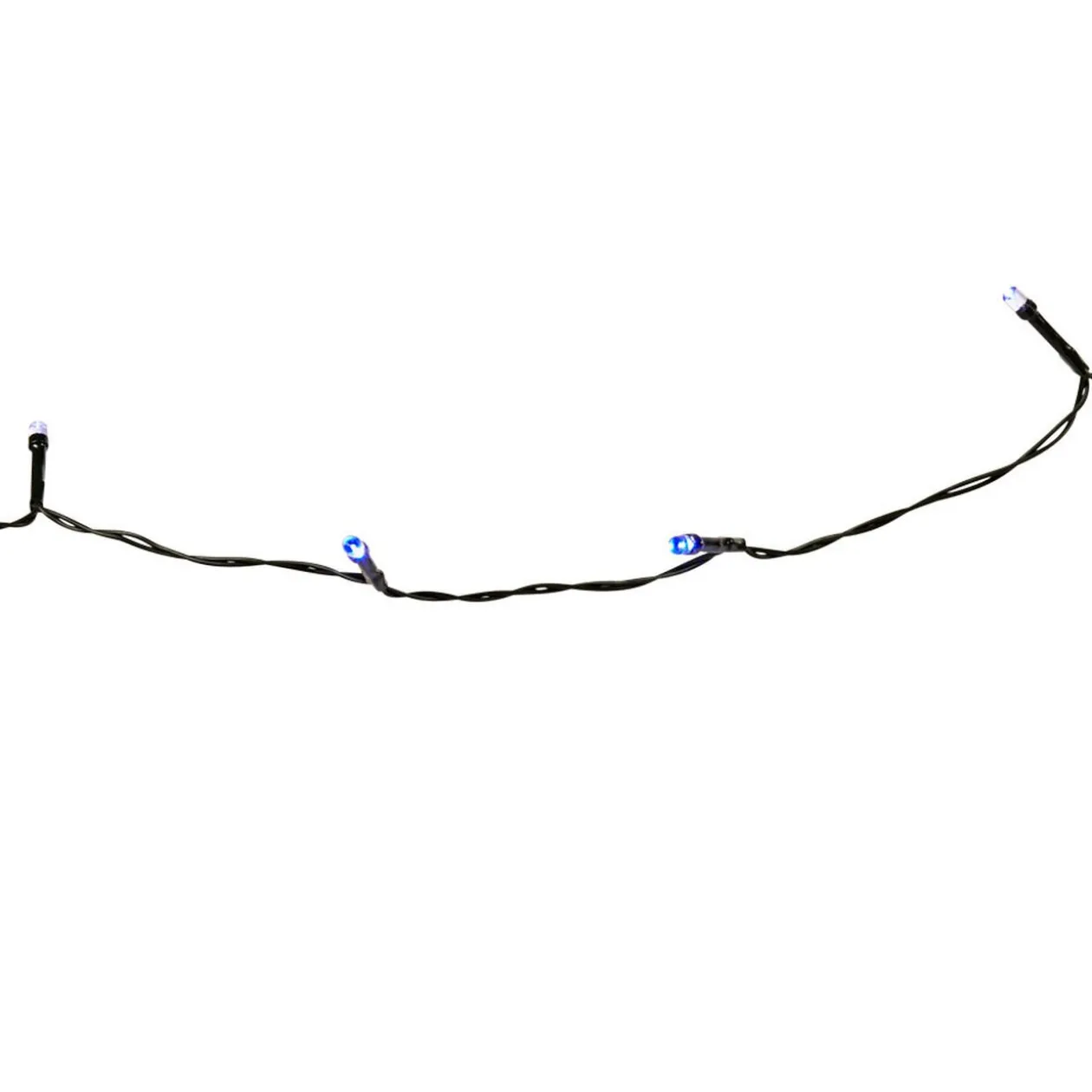 Guirlande électrique solaire bleue clignotant 4,9 m