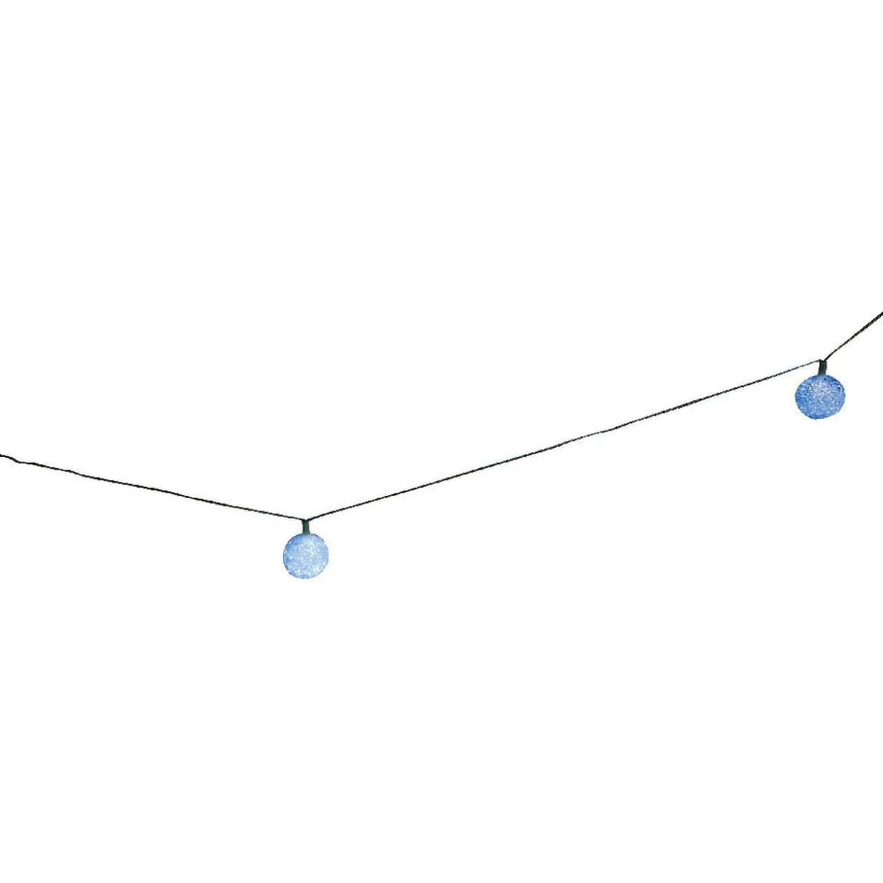 Guirlande électrique solaire 9 boules blanc 5,6 m