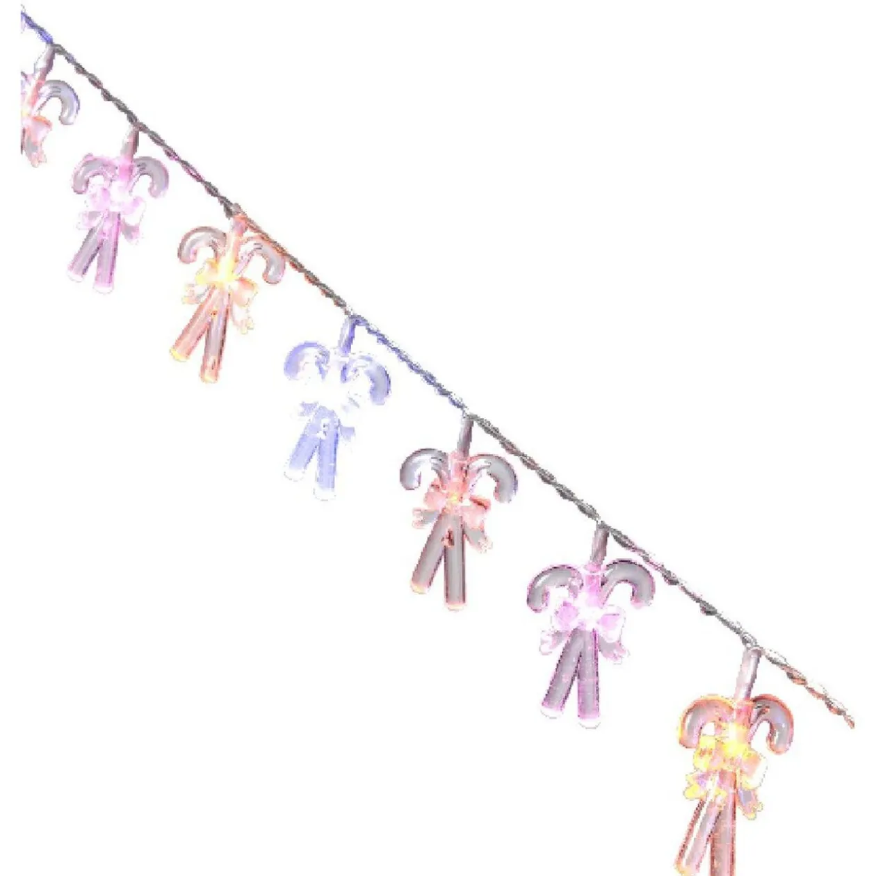 Guirlande électrique sucres orges multicolores 1 m