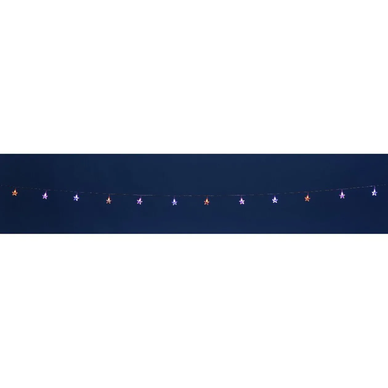 Guirlande électrique étoiles multicolore 3,9 m