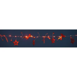 Guirlande électrique étoiles rouge fixe 0,9 m