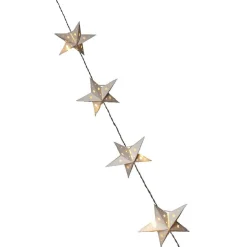 Guirlande électrique étoiles blanches fixes 1,2 m