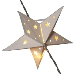 Guirlande électrique étoiles blanches fixes 1,2 m