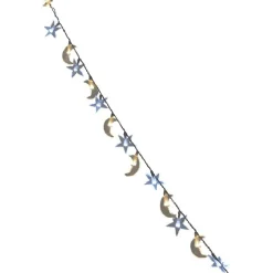 Guirlande électrique étoiles et lunes blanc fixe 1 m