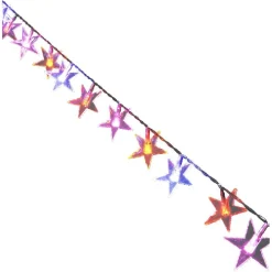 Guirlande électrique étoiles multicolores 1 m